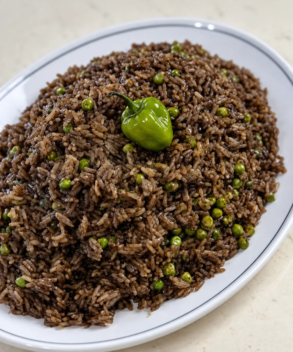 Riz djondjon accompagné de salade russe préparé par Les Saveurs d'Elo