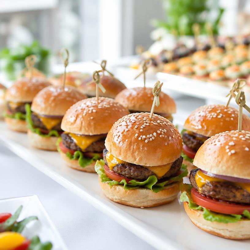 Mini pain à hamburger préparé par Les Saveurs d'Elo
