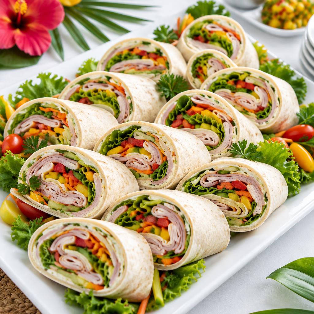 Wrap au jambon de dinde préparé par Les Saveurs d'Elo